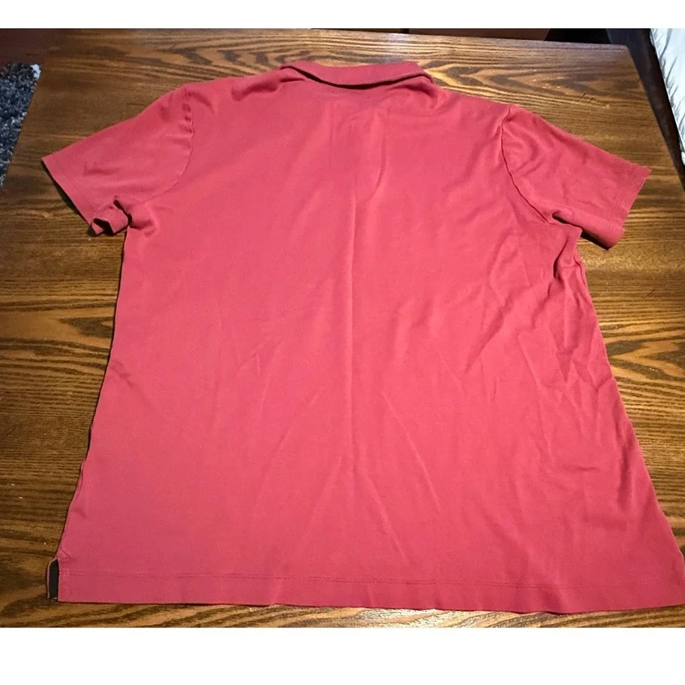 Banana Republic Mens Red Short Sleeve Collared Polo Shirt Size XL‎